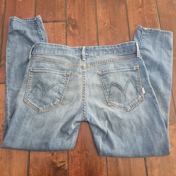 Mother The Looker Crop Blue Jeans Size 30 (no size tag-refer to measurements) - Picture 6 of 10